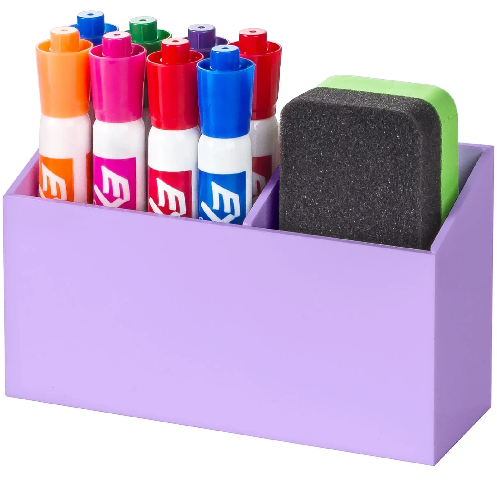 BEYGORM Magnetic Dry Erase Marker Holder & Organizer 15 cm (5.9 in) | Non-Slip Acrylic for Whiteboards & Fridges