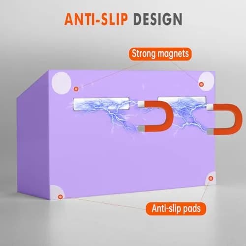 BEYGORM Magnetic Dry Erase Marker Holder & Organizer 15 cm (5.9 in) | Non-Slip Acrylic for Whiteboards & Fridges thumbnail 2