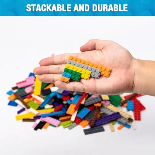 MANNIDOO 360 Pieces Small Building Plates Set, 16 Colors | ASTM-Tested Educational Toy for Kids 3+ thumbnail 2