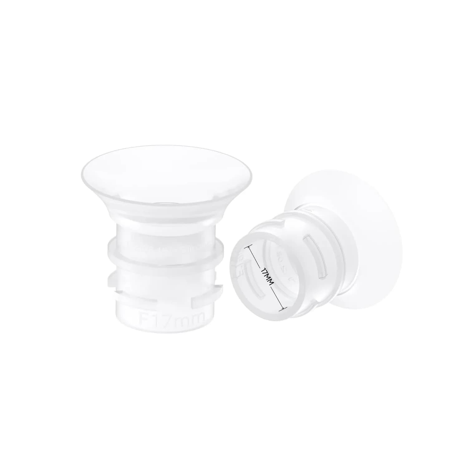 eufy Security 15mm Sizing Inserts (2-Pack) for Wearable Breast Pump S1/S1Pro/E10/E20 | Food-Grade Silicone — 17mm
