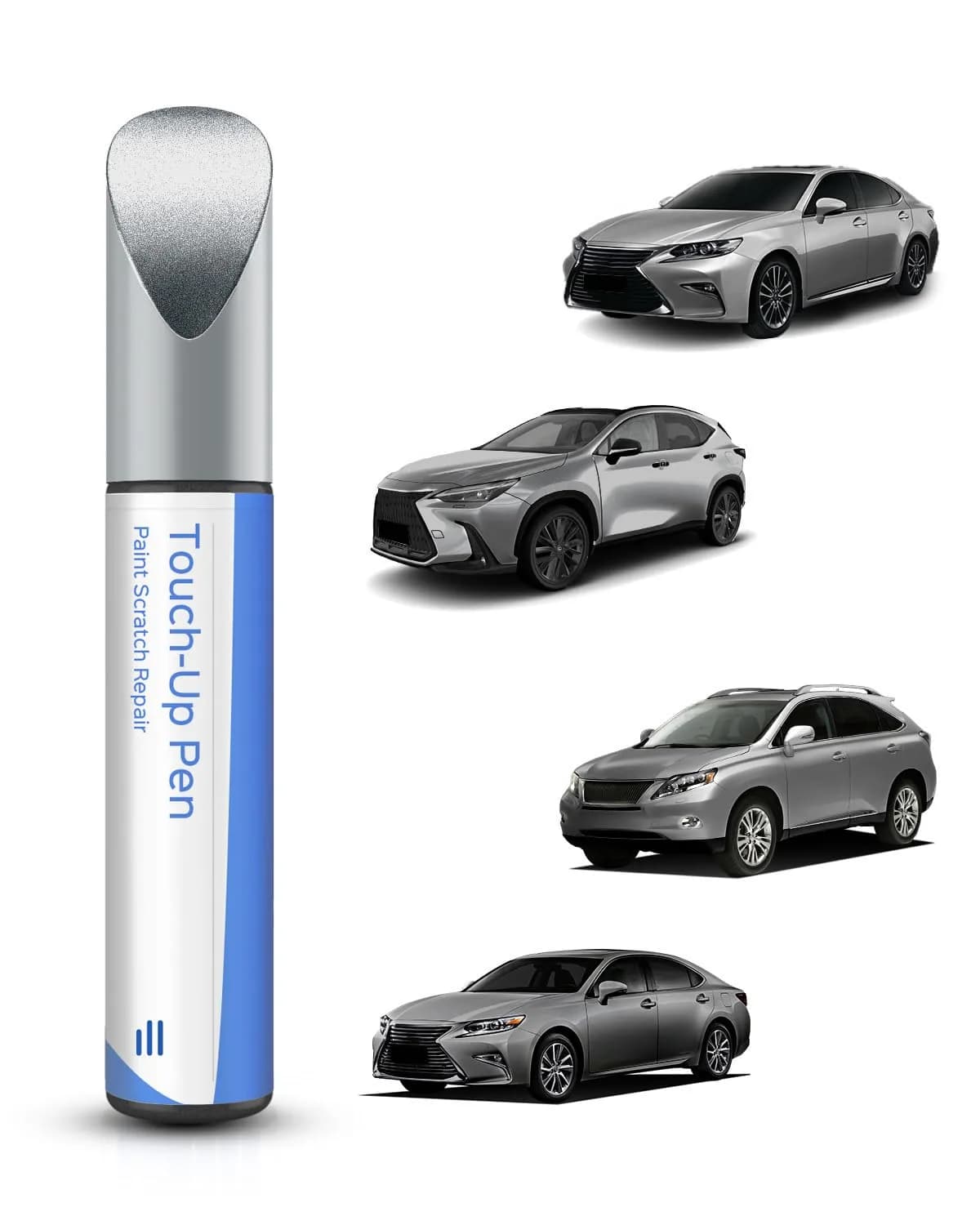PARTS4EV 1J7 Atomic Silver Metallic Touch Up Paint for Lexus | Flawless Scratch Repair - main product image