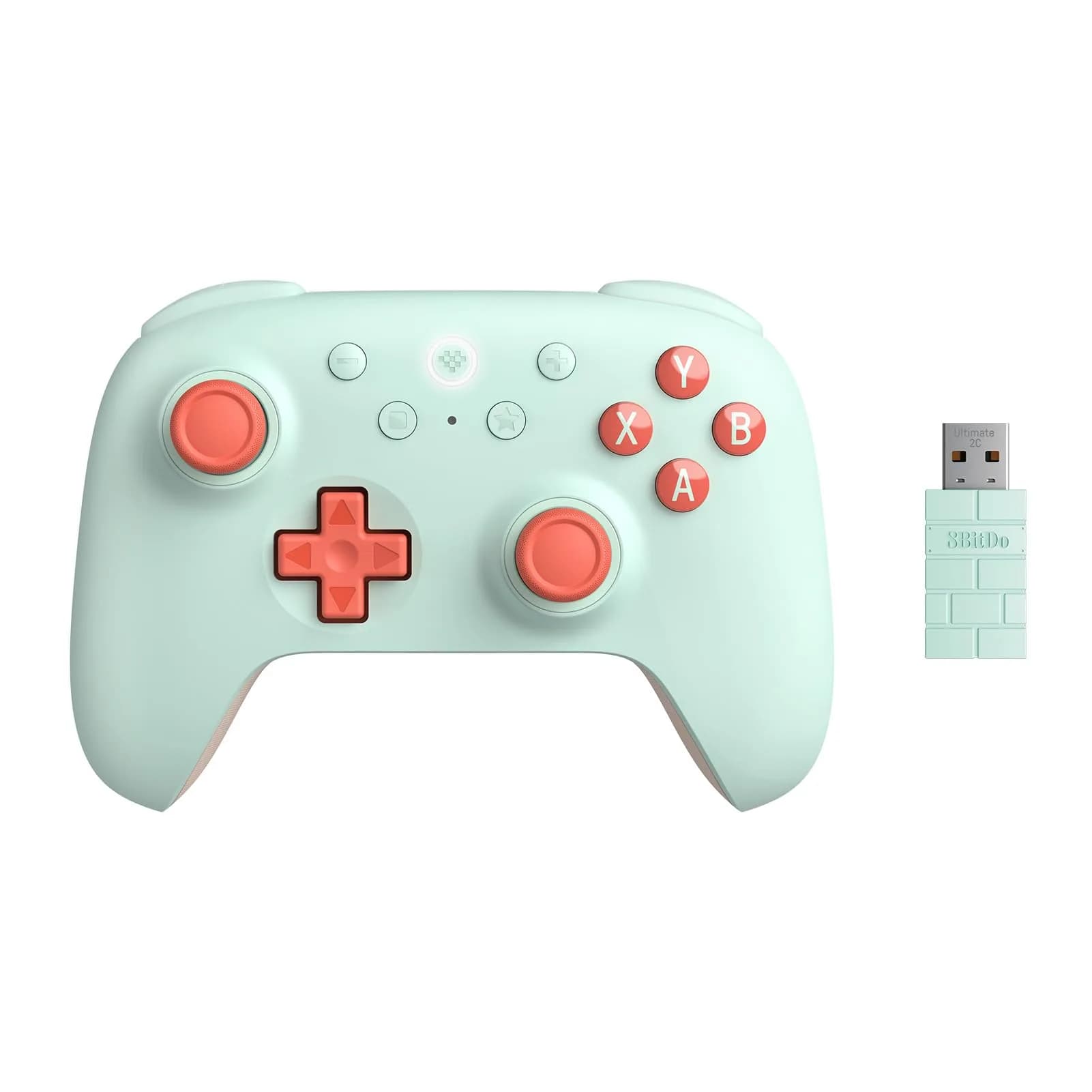 8Bitdo Ultimate 2C Wireless Controller for PC & Android, Hall Effect Joysticks, 1000 Hz Polling Rate, Mint