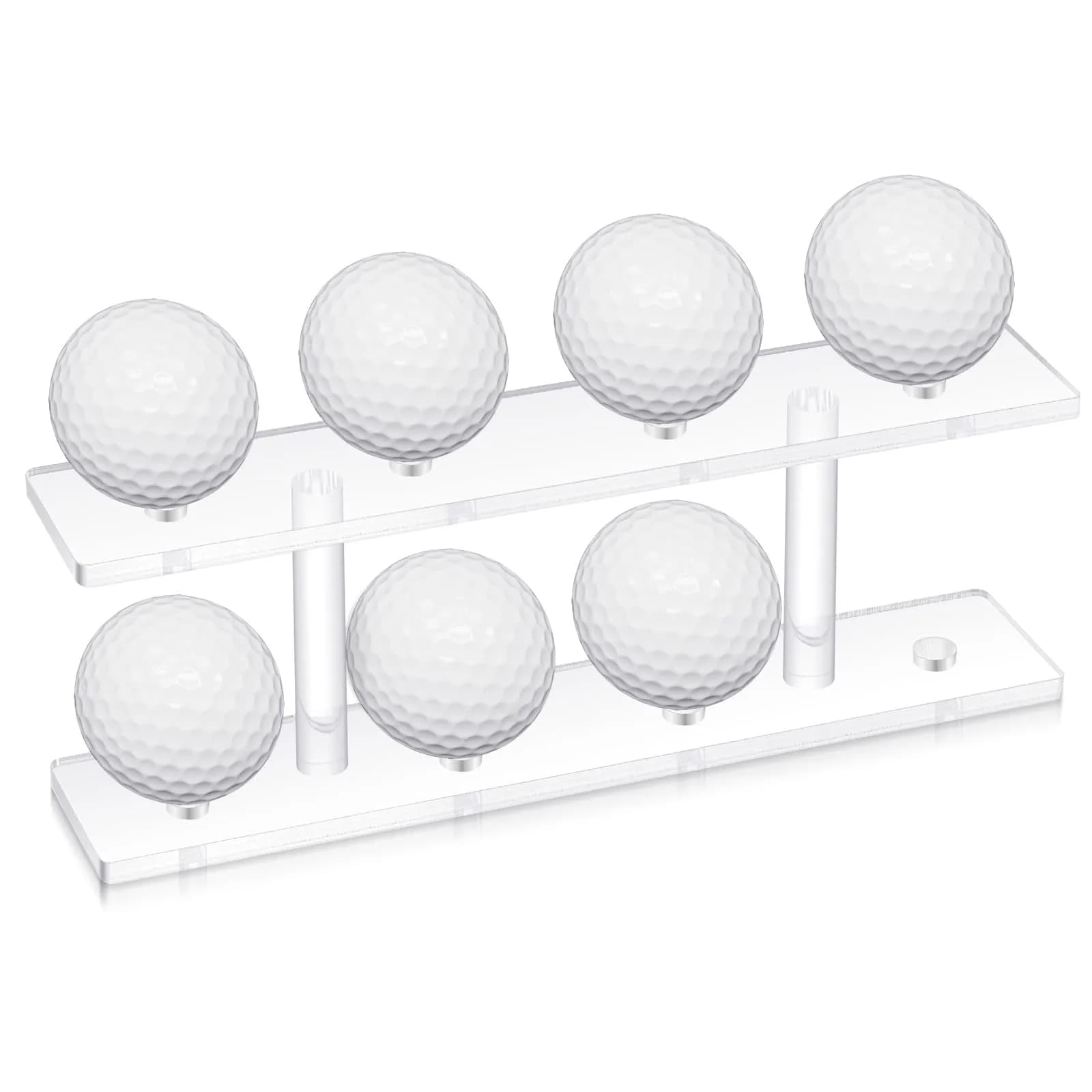 Silipull Golf Ball Display Rack 8 Balls Clear Acrylic | Elegant & Durable - main product image