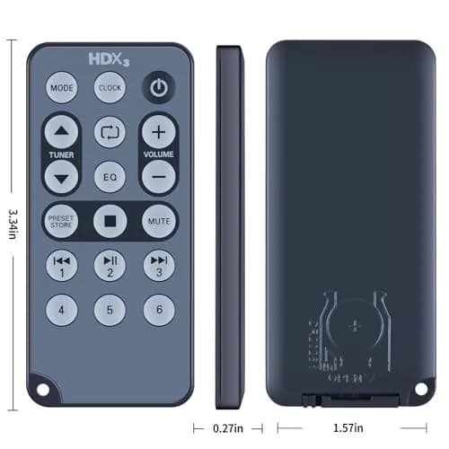 WDZP Universal Remote for Polk Audio Mini CD AM/FM HD Radio Soundbar | No Programming, 12m Infrared Range thumbnail 6