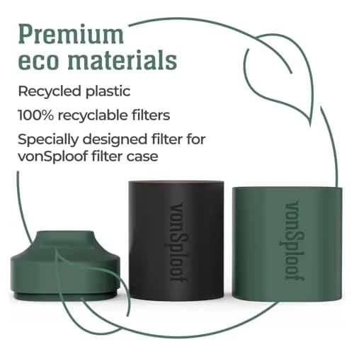 vonSploof Personal Air Filter Case & Recyclable Filter | 500+ Uses, Odorless Air, Eco-Friendly thumbnail 3
