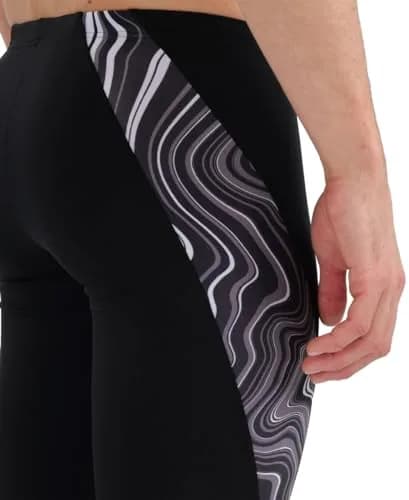 ARENA Performance Men's Marbled Swim Jammer MaxLife Athletic Knee-Length 17.7in | Chlorine-Resistant, Eco-Friendly thumbnail 4