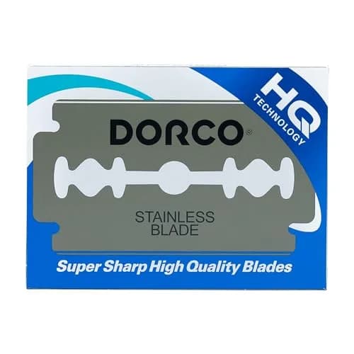DORCO Razor Blades 100 Count | Premium Stainless Steel Double Edge Blades for Men thumbnail 1