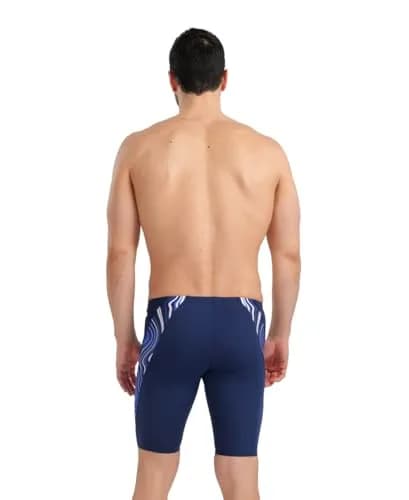 ARENA Performance Men's Marbled Swim Jammer MaxLife Eco 17.7in | Chlorine-Resistant Athletic Swimwear thumbnail 2