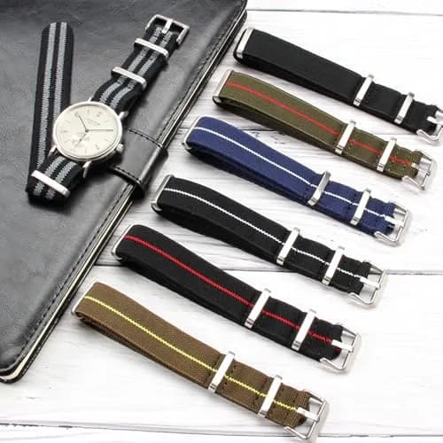 Niziruoup Nylon Elastic Watch Strap Military Parachute Style 20mm | Waterproof, Breathable & Durable thumbnail 6