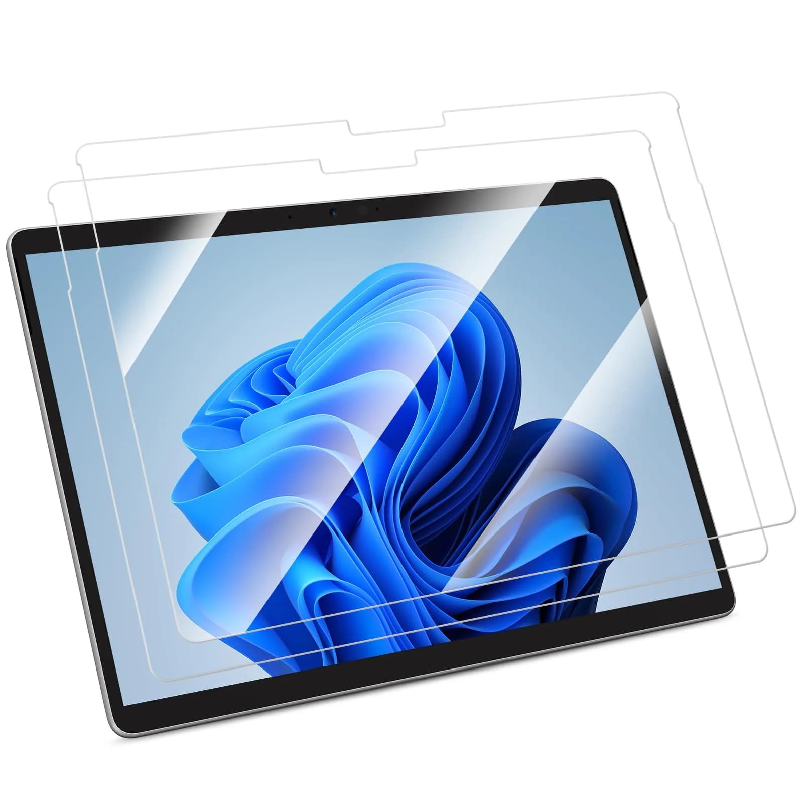 FINTIE 2 Pack Screen Protector for 13 Inch Surface Pro 12th/11/10/9/8/X | 9H Tempered Glass, HD Clear, Oleophobic Coating — 2-Pack