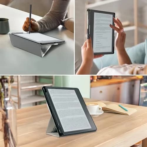 CoBak Stand Case for Kindle Scribe 10.2 Inch (25.9 cm) | Premium Folio Leather Cover with Pen Holder, Auto Sleep/Wake thumbnail 7