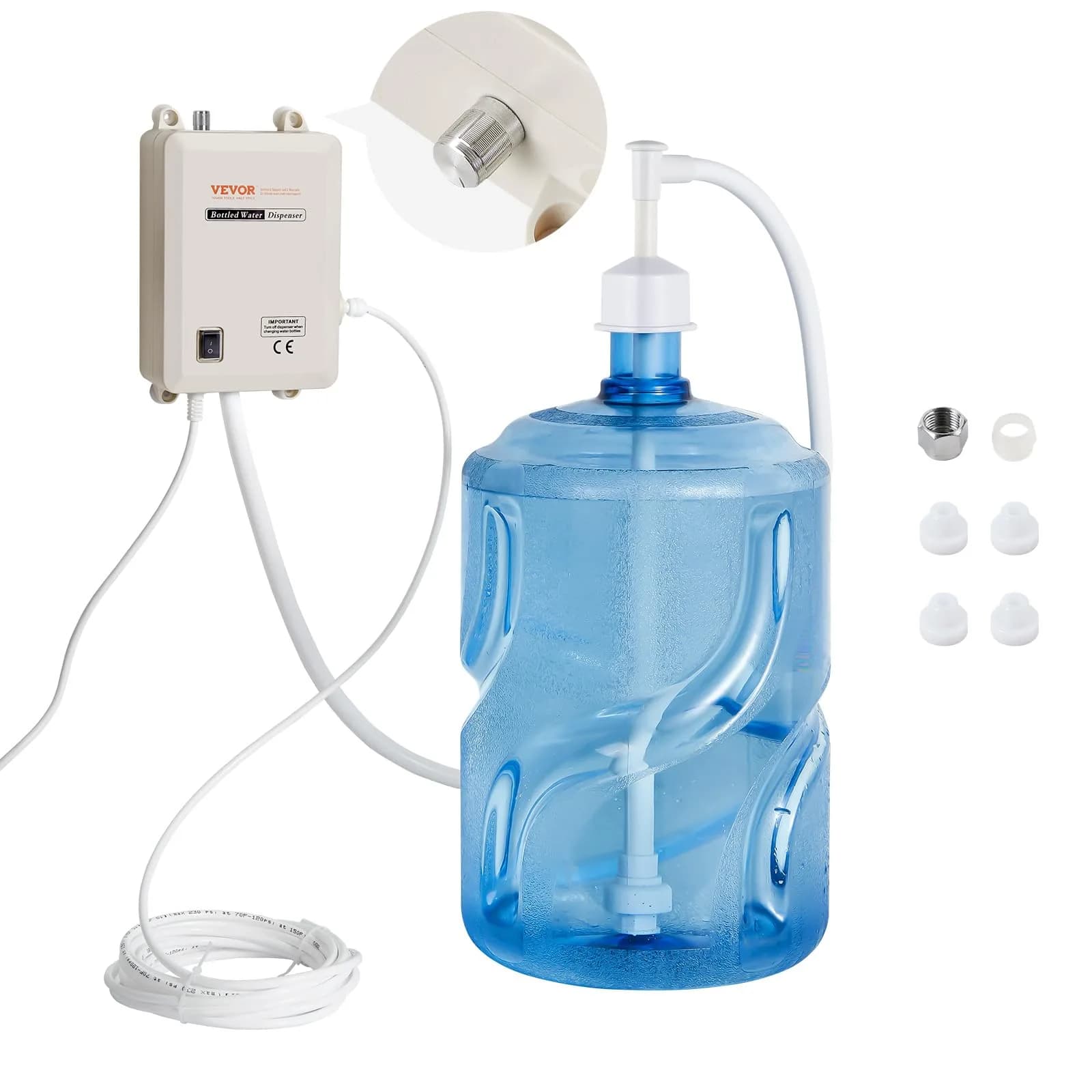 VEVOR Bottled Water Dispenser Pump System 5 Gallon | Automatic Electric Water Pump for Household Use - main product image