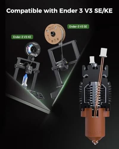Creality Ender 3 V3 SE/KE Hotend Kit Supports 300°C High Temp, Quick-swap Nozzle, Ceramic Heating Block, for Ender 3 V3 SE KE | High-Speed 600mm/s thumbnail 8