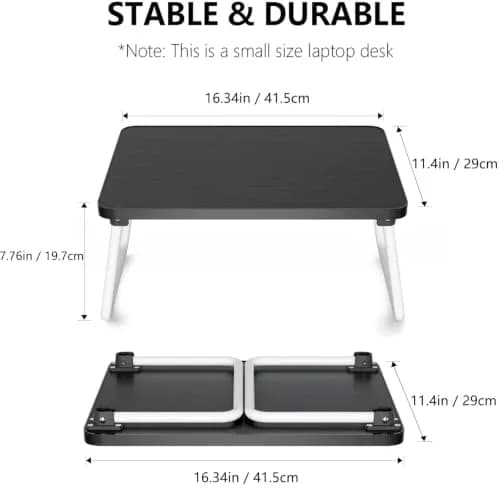 Youpehom Foldable Laptop Tray Bed Couch Desk | Portable, Lightweight & Durable thumbnail 4