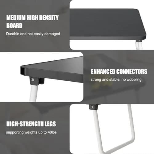 Youpehom Foldable Laptop Tray Bed Couch Desk | Portable, Lightweight & Durable thumbnail 6