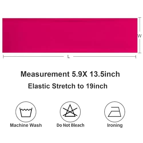 Gankar Hot Pink Spandex Chair Sashes 50 Pack | Elastic Chair Bows for Wedding Party Birthday Decor, Folding Chairs Decoration (50 Count) thumbnail 6