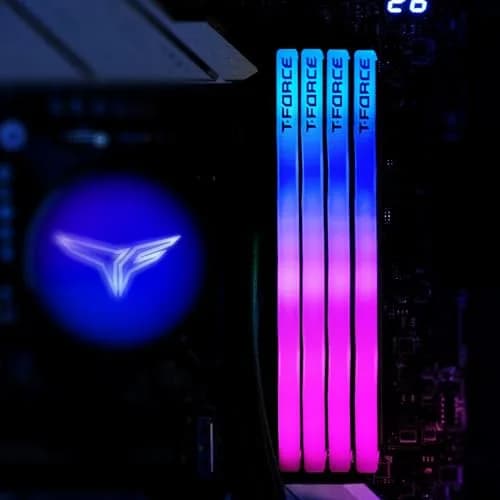 TEAMGROUP T-Force Delta RGB DDR5 RAM 32GB (2x16GB) 6000MHz White | High-Speed Desktop Memory Module thumbnail 4