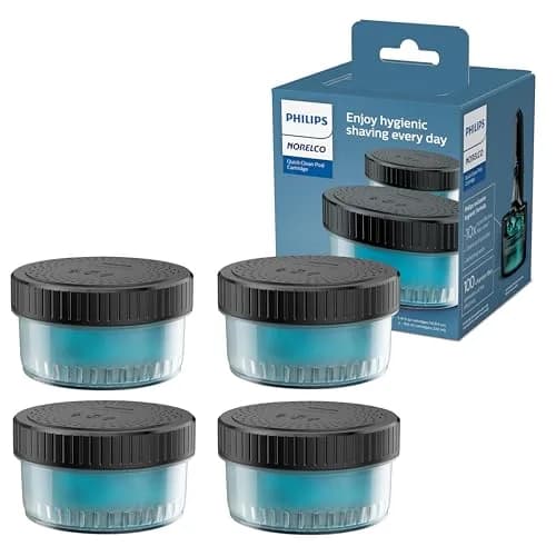 Norelco Quick Clean Pod Cartridge 4-Pack | Keeps Shaver 10x Cleaner & Fresh thumbnail 1
