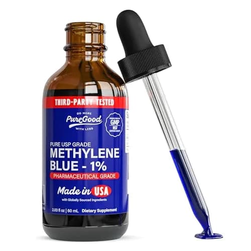 PureGood Methylene Blue 1% Liquid 60mL (2.03 fl oz) | USP-Grade, Third-Party Tested thumbnail 1