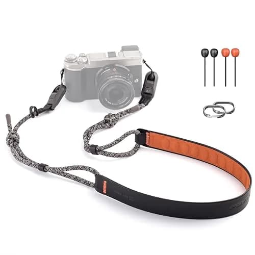 PGYTECH Camera Neck Strap Air Quick-Release for Mirrorless, Night Black | Adjustable, Strong Load, Universal Fit thumbnail 1