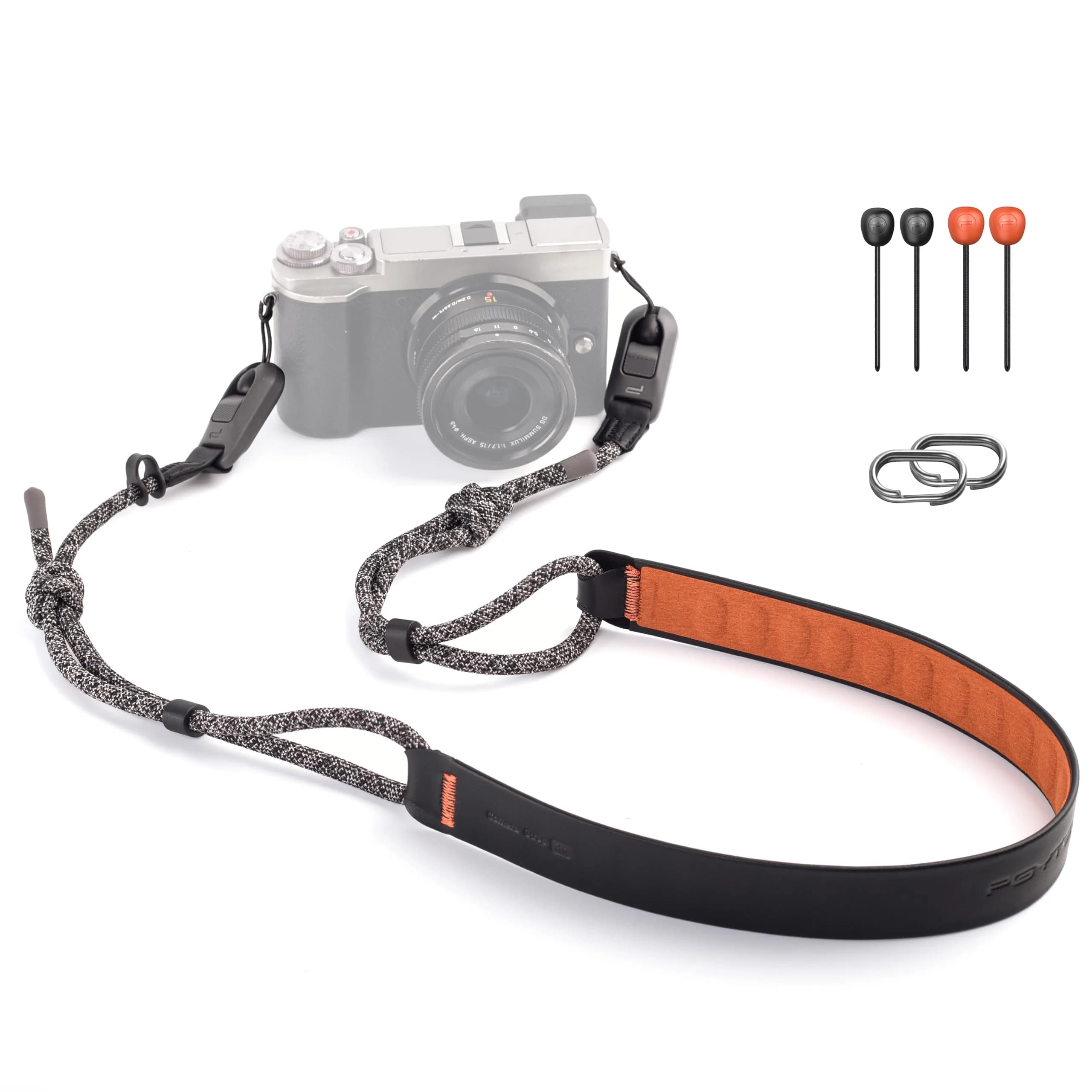PGYTECH Camera Neck Strap Air Quick-Release for Mirrorless, Night Black | Adjustable, Strong Load, Universal Fit - main product image