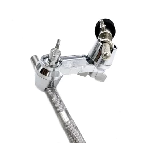 TUOREN Cymbal Boom Arm Stacker Attachment with Multi-Clamp, 10.2 inch Adjustable Cymbal Arm Holder and 6.6 inch Straight Cymbal Stacker for 8mm Cymbal Stand Tops Mount (Black 10) thumbnail 3