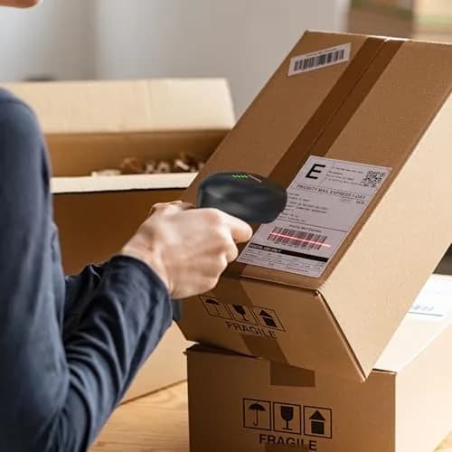 Symcode MJ-4590L 1D Wired Laser Barcode Scanner with Stand | Reads Damaged & Screen Codes thumbnail 4