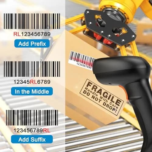 Symcode MJ-4590L 1D Wired Laser Barcode Scanner with Stand | Reads Damaged & Screen Codes thumbnail 2