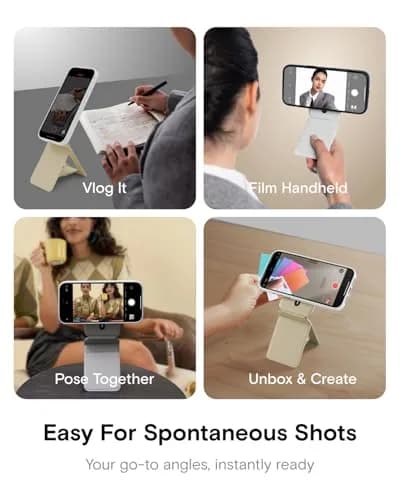 MOFT Phone Tripod Stand & Wallet, NFC Card Holder, Hold 1-2 Cards | Slim 0.37in Profile for Travel & Content thumbnail 4