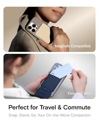 MOFT Phone Tripod Stand & Wallet, NFC Card Holder, Hold 1-2 Cards | Slim 0.37in Profile for Travel & Content thumbnail 6