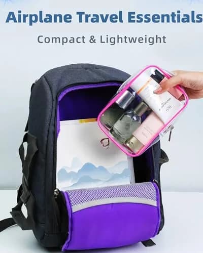 CALYGO Clear Cosmetic Case 1 Quart (156 ml) | TSA Approved Travel Bag for Liquids thumbnail 4