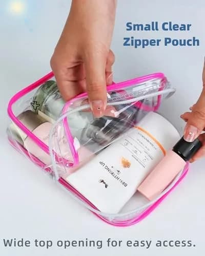 CALYGO Clear Cosmetic Case 1 Quart (156 ml) | TSA Approved Travel Bag for Liquids thumbnail 3