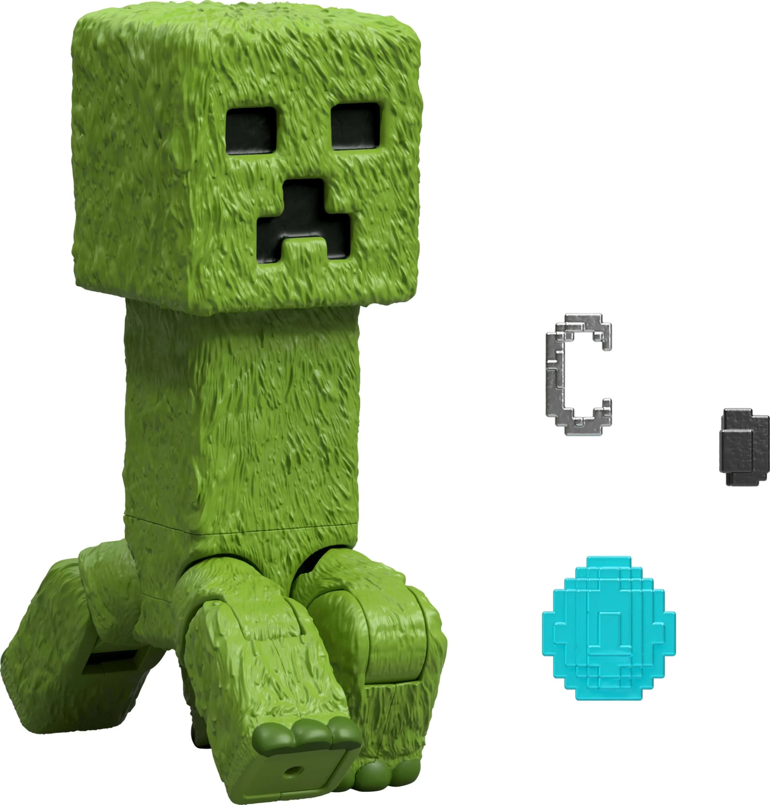 Mattel Minecraft Action Figure & Accessories Set (4 inches / 10.16 cm) | Authentic Movie Collectible — Creeper