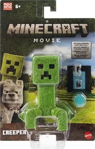 Mattel Minecraft Creeper Action Figure & Accessories Set 10.16cm (4-inch) | Posable Video Game Collectible thumbnail 6