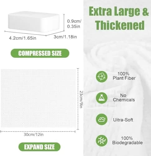 Fancyou Disposable Face Towels 20 Count | Eco-Friendly, Compact & Skin-Friendly thumbnail 4