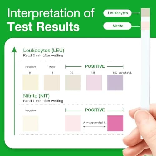Easy@Home UTI Test Strips 5 Pack | Accurate Home Urinary Tract Test Kit for Women Men thumbnail 6