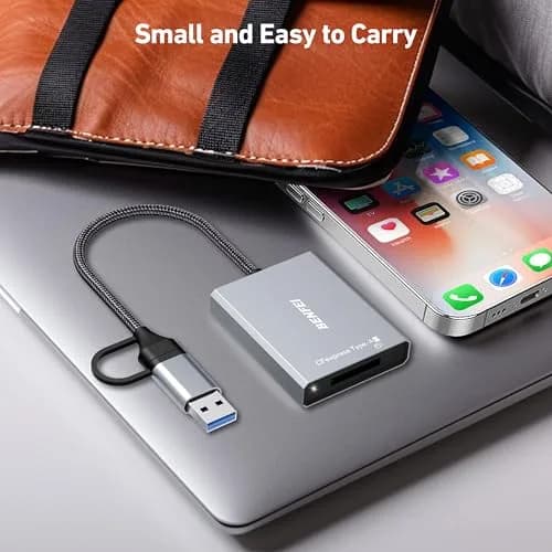 BENFEI CFexpress Type A Card Reader with USB 3.2 (Gen 2) 10Gbps, USB-C&USB-A 2-in-1 Adapter | Fast Data Transfer for Photographers thumbnail 6