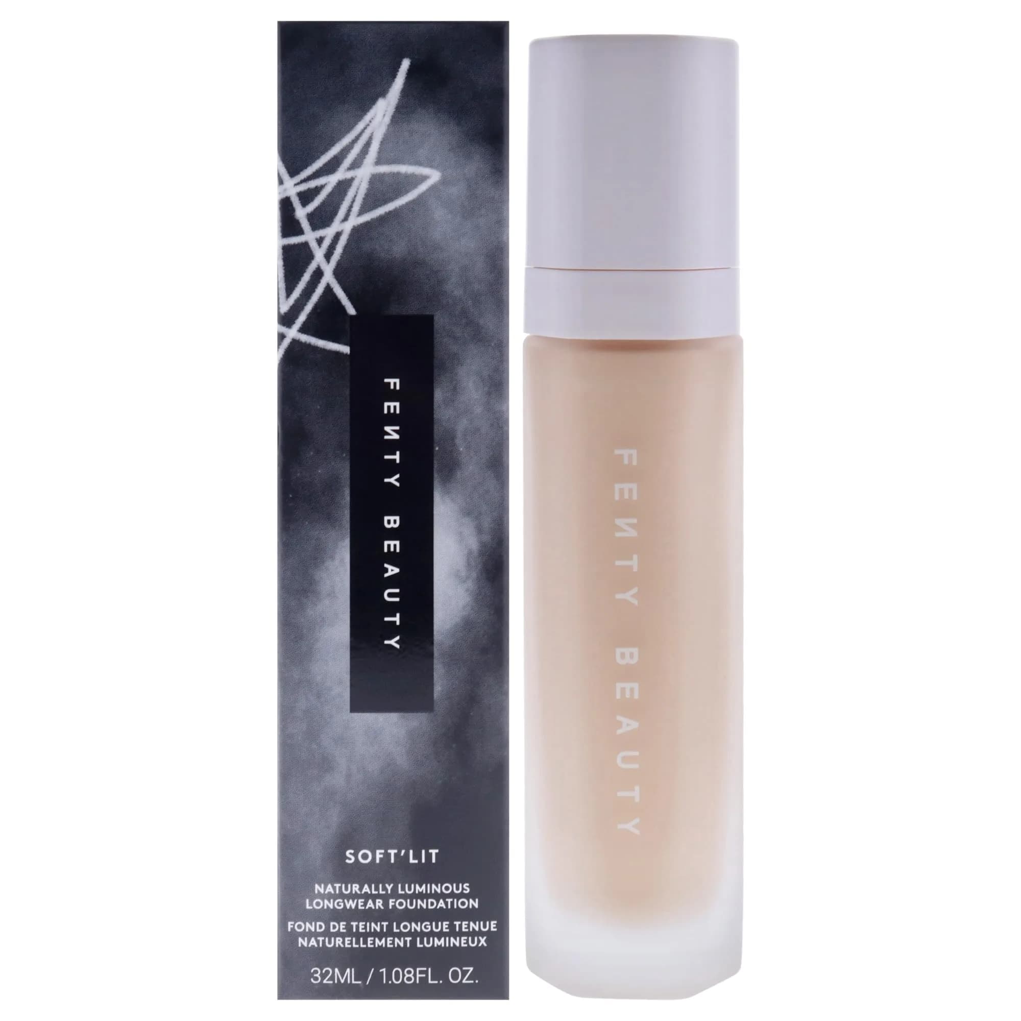 Fenty Beauty Soft Lit Foundation 1.08 oz | Longwear, Hydrating, Golden Hour Glow — 140 (warm yellow) / 1.08 Ounce