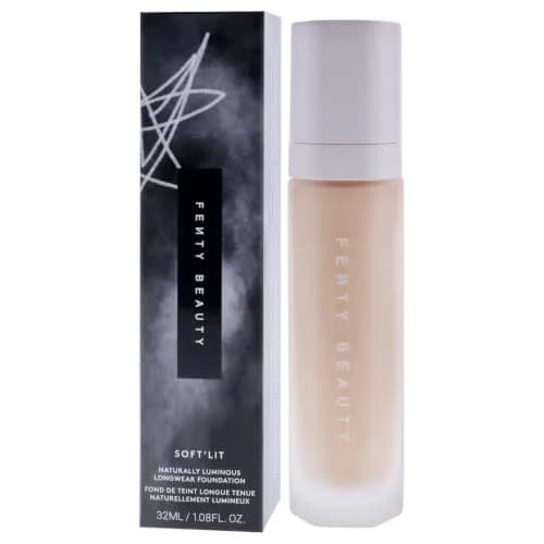 FENTY BEAUTY Soft Lit Naturally Luminous Longwear Foundation 140 Light Warm Yellow | Hydrating, Sweat-Resistant, Golden Hour Glow thumbnail 4