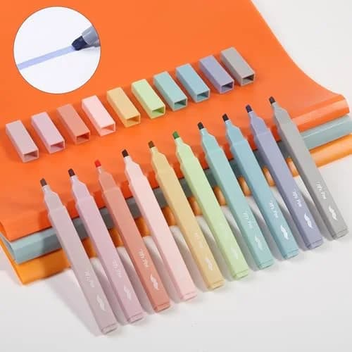 Mr. Pen Aesthetic Highlighters No Bleed, 10 Pack, Assorted Retro Colors | Chisel Tip, Fast Dry, Journaling Supplies thumbnail 7
