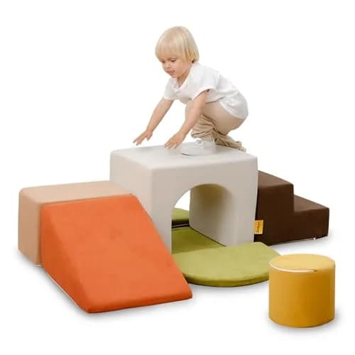 BanaSuper Kids Foam Climbing Blocks Playset 7pcs | Indoor Soft Toy for Toddlers thumbnail 1