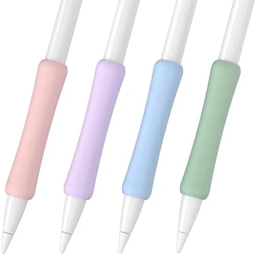 FAFALITHIC Silicone Grip for Apple Pencil 1st Gen, Pro, USB-C, 2nd Gen | 4-Pack, Ergonomic Design thumbnail 1