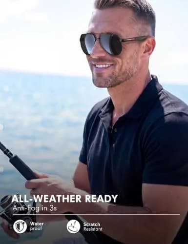 Luenx Aviator Polarized Sunglasses Men Women Classic UV400 Driving | ANSI Z87.1 Impact Tested thumbnail 6