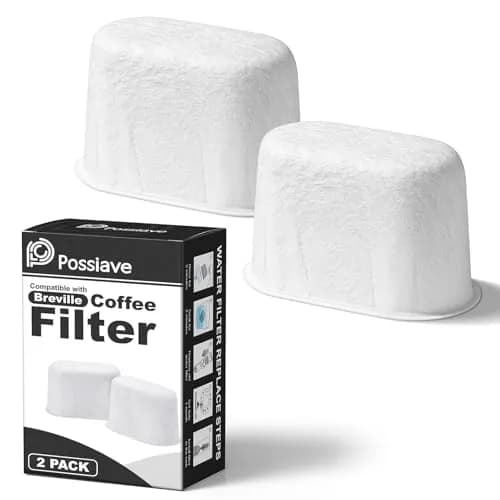 Possiave 2-Pack Water Filters Compatible with Breville BWF100 Machines | Improves Water Quality & Flavor thumbnail 1