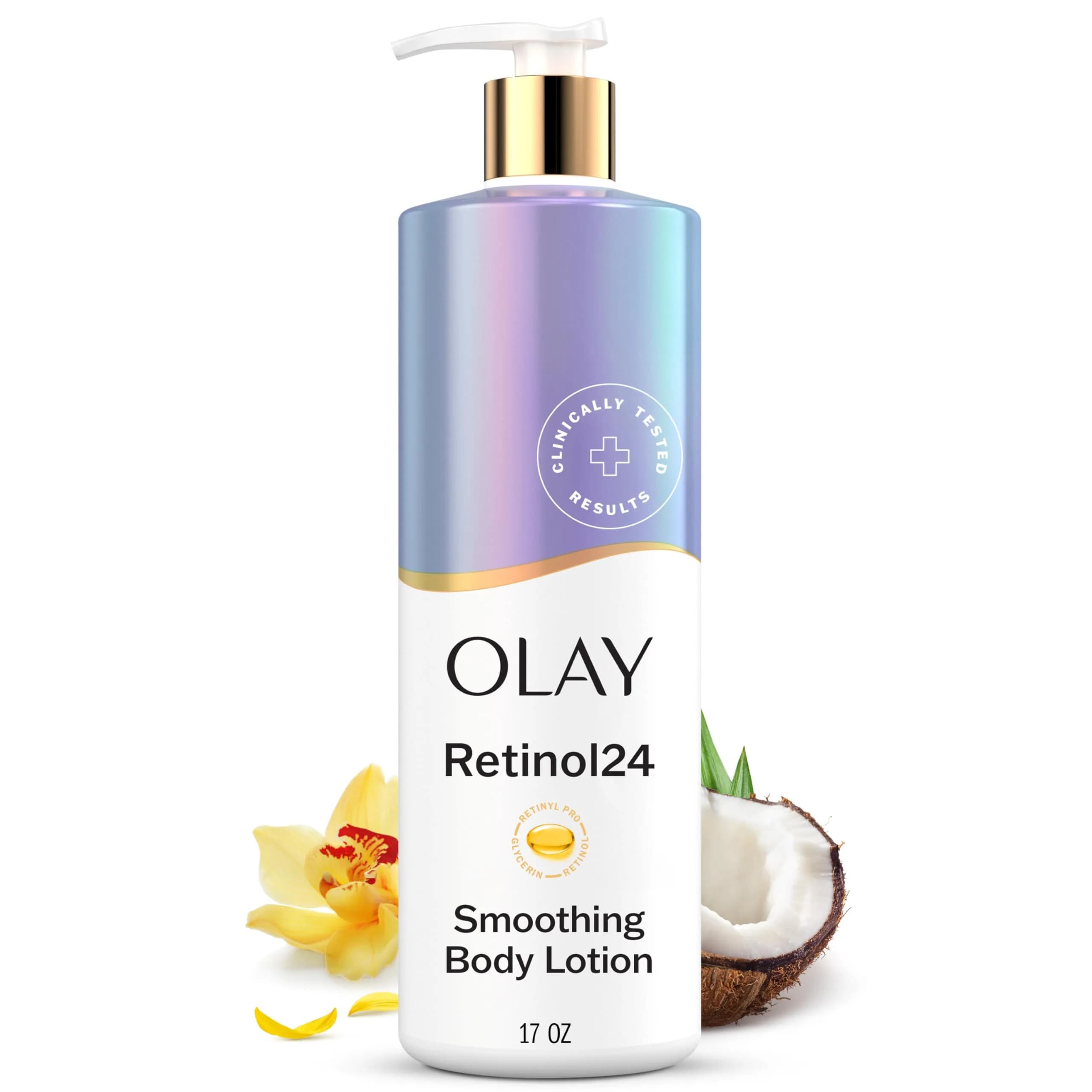 Olay Tone Enhancing Body Lotion with AHA Serum 502ml (17 fl oz) | Fades Dark Spots & Hydrates — Retinol / 17 Fl Oz