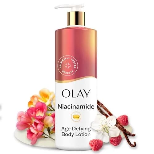 Olay Age Defying & Hydrating Body Lotion with Niacinamide Serum 503ml (17 fl oz) | 24hr Moisture for All Skin Types thumbnail 1