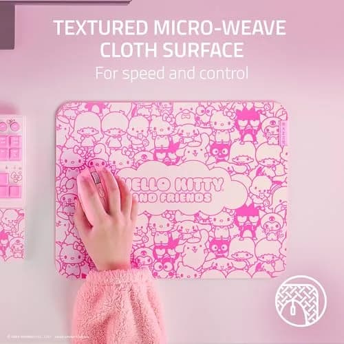 Razer Gigantus V2 Gaming Mouse Pad M Hello Kitty & Friends Edition | Textured Micro-Weave Cloth Surface thumbnail 2