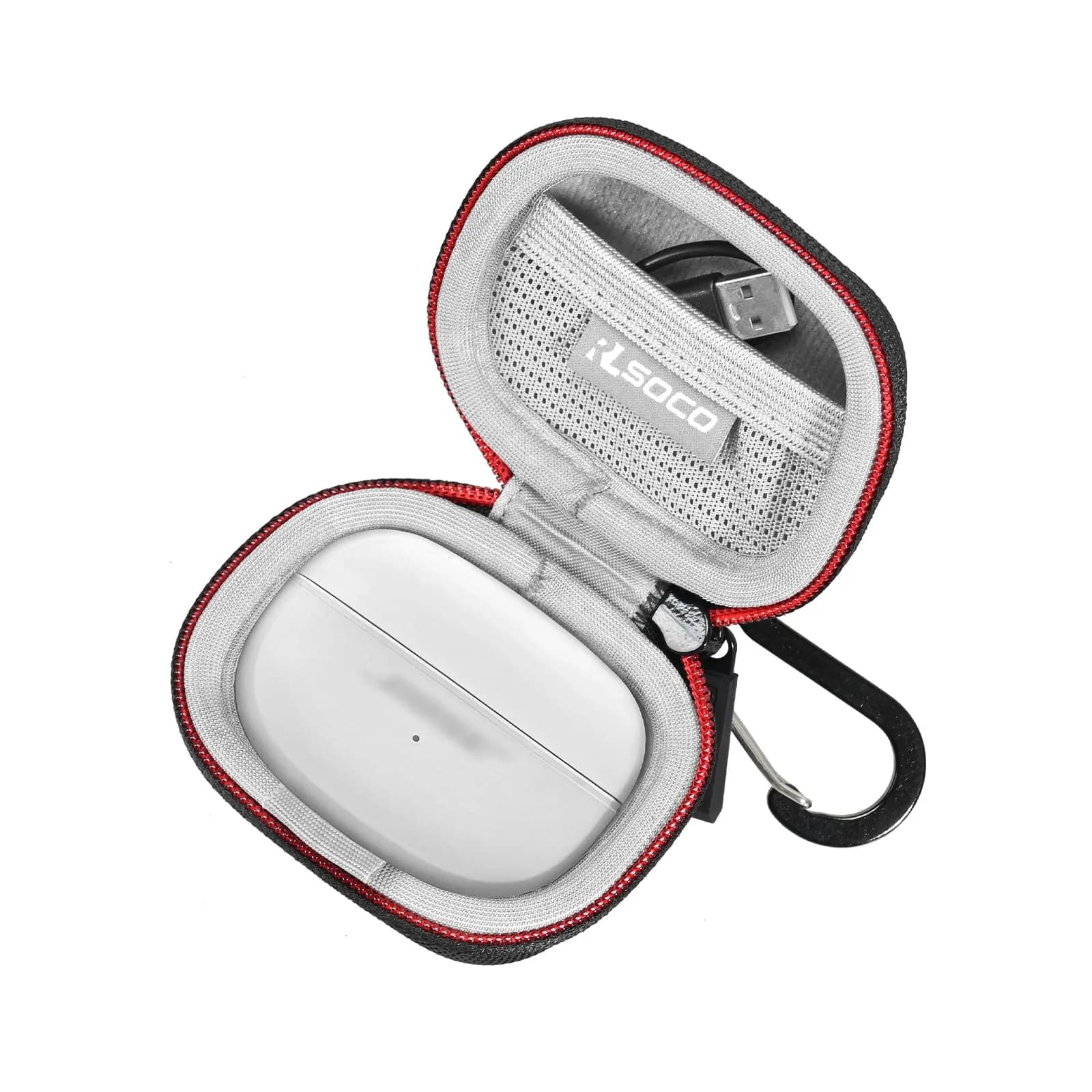 RLSOCO Black Carrying Case for Bose QuietComfort Ultra Earbuds II | Compact & Protective — Ultra Open Case