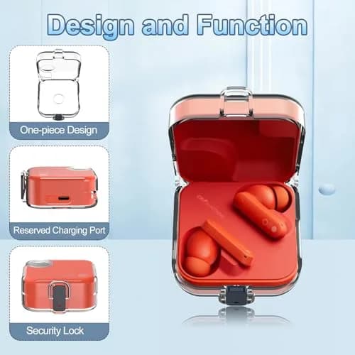 POZCIS CMF Buds Case Cover Hard PC Shell Clear | Protective Earbuds Case with Lanyard thumbnail 5