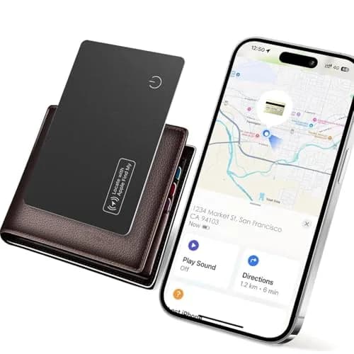 YAOTE Ultra-Slim Wallet Tracker Card, Rechargeable 1.8mm | Apple Find My Compatible thumbnail 1